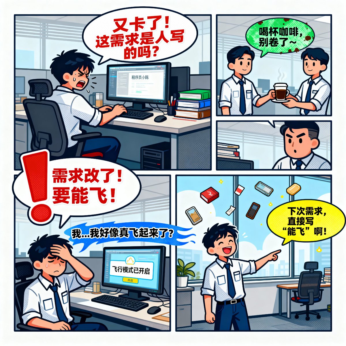 扁平风格插画