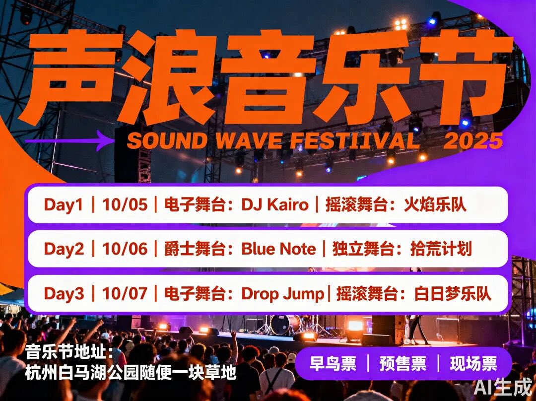 音乐节海报
